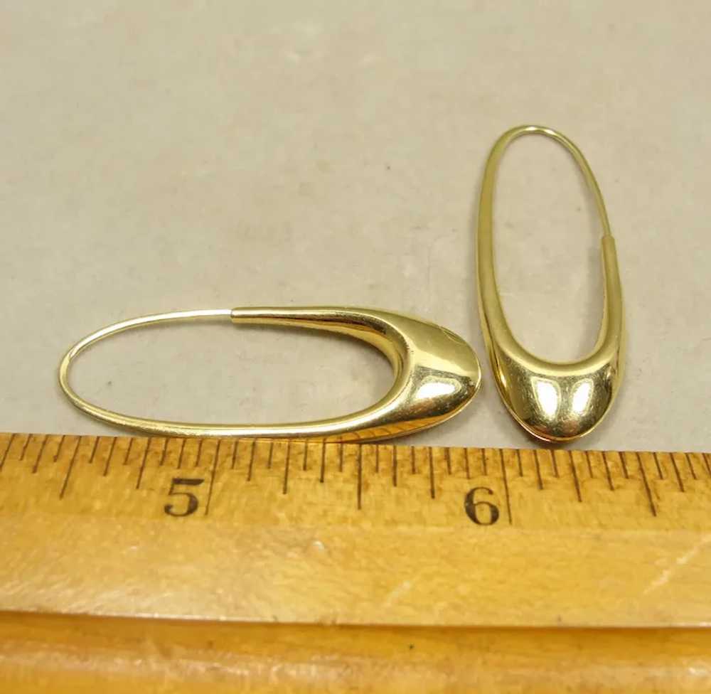 18K Michael Good Oval Earrings Medium - image 2