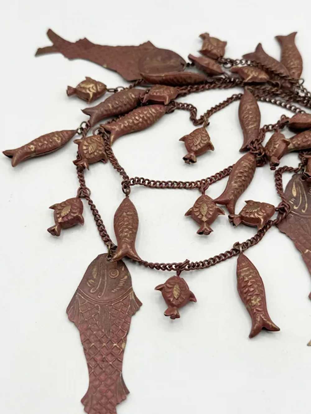 Vintage fetish charm fish necklace - image 5