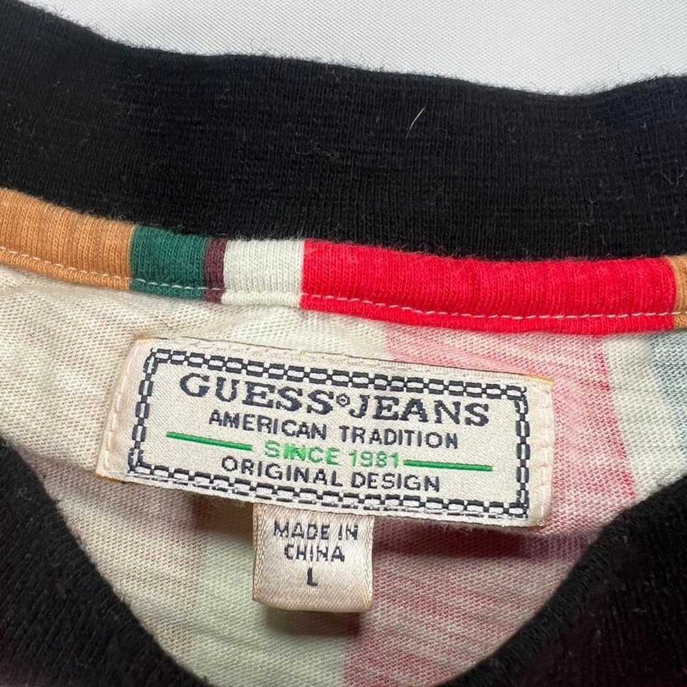 Guess Jeans Los Angeles Multicolored Striped Shir… - image 3