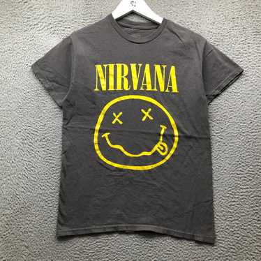 Nirvana Smiley Music T-Shirt Men's Small S Short … - image 1