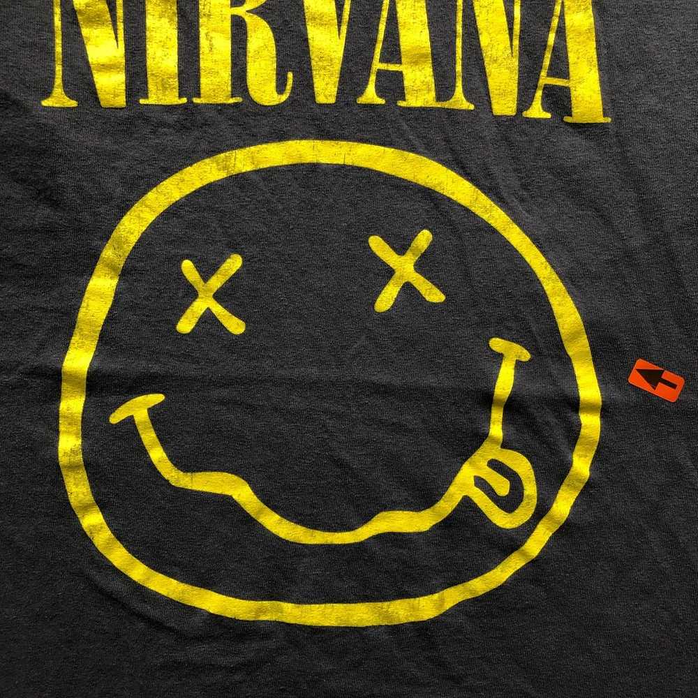 Nirvana Smiley Music T-Shirt Men's Small S Short … - image 4