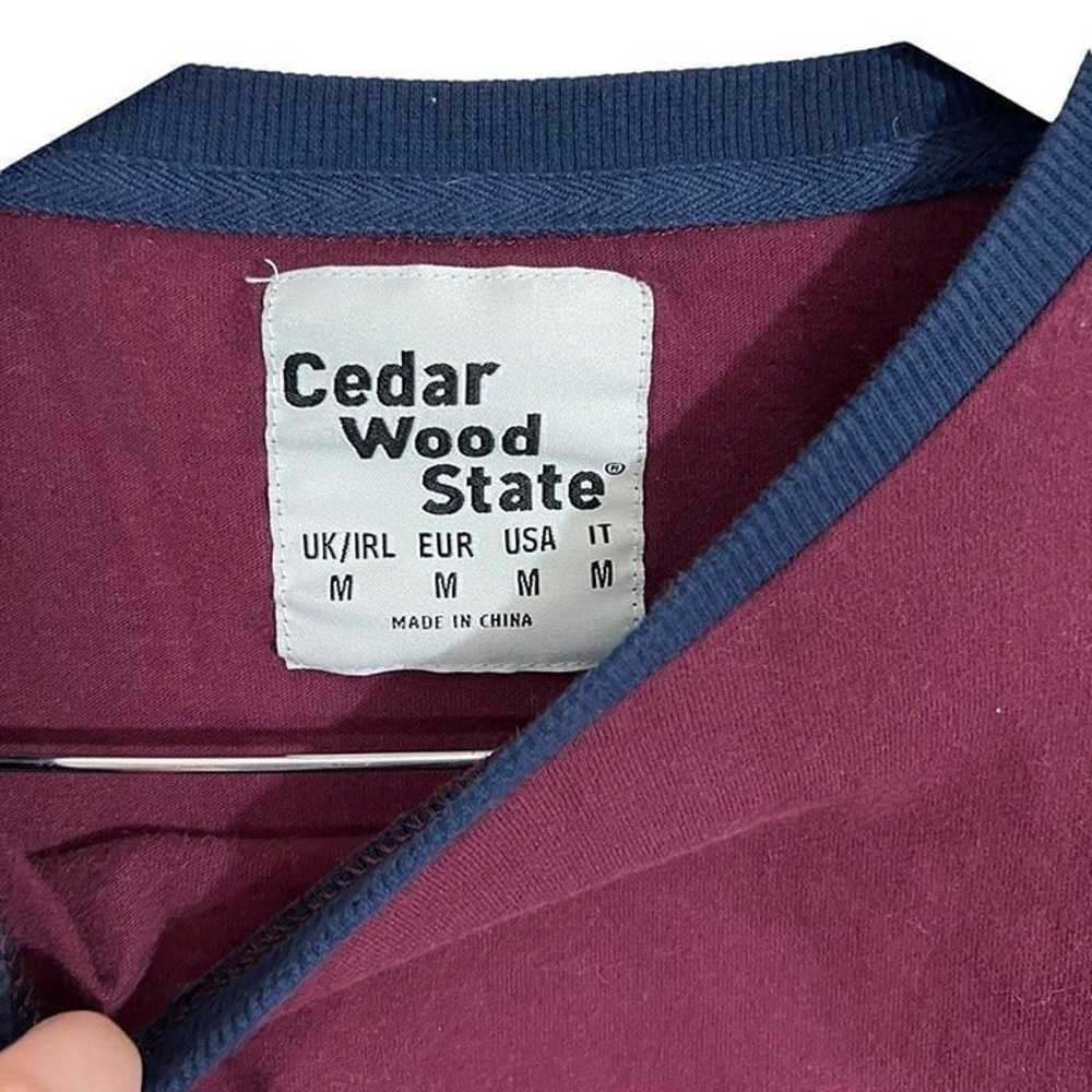 Cedar Wood State Crewneck Long Sleeve Shirt Size … - image 4