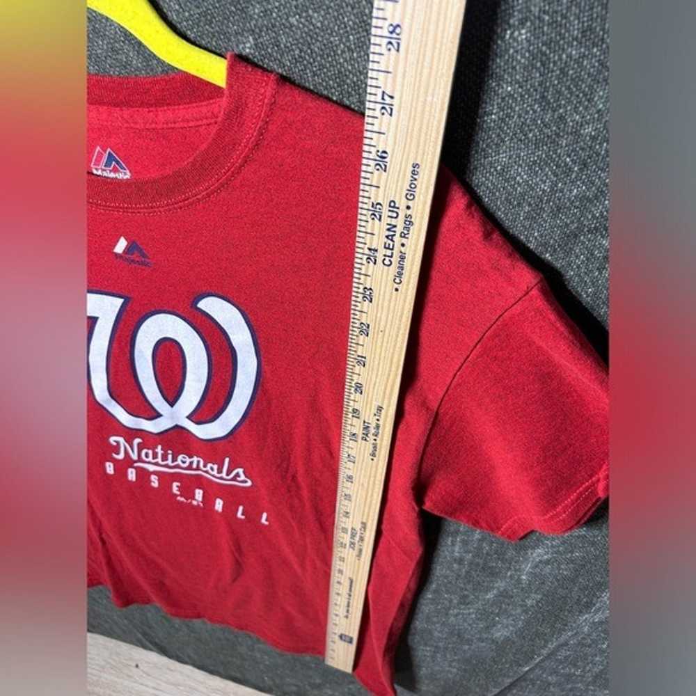 Washington Nationals Red T-shirt - Size Medium - image 2