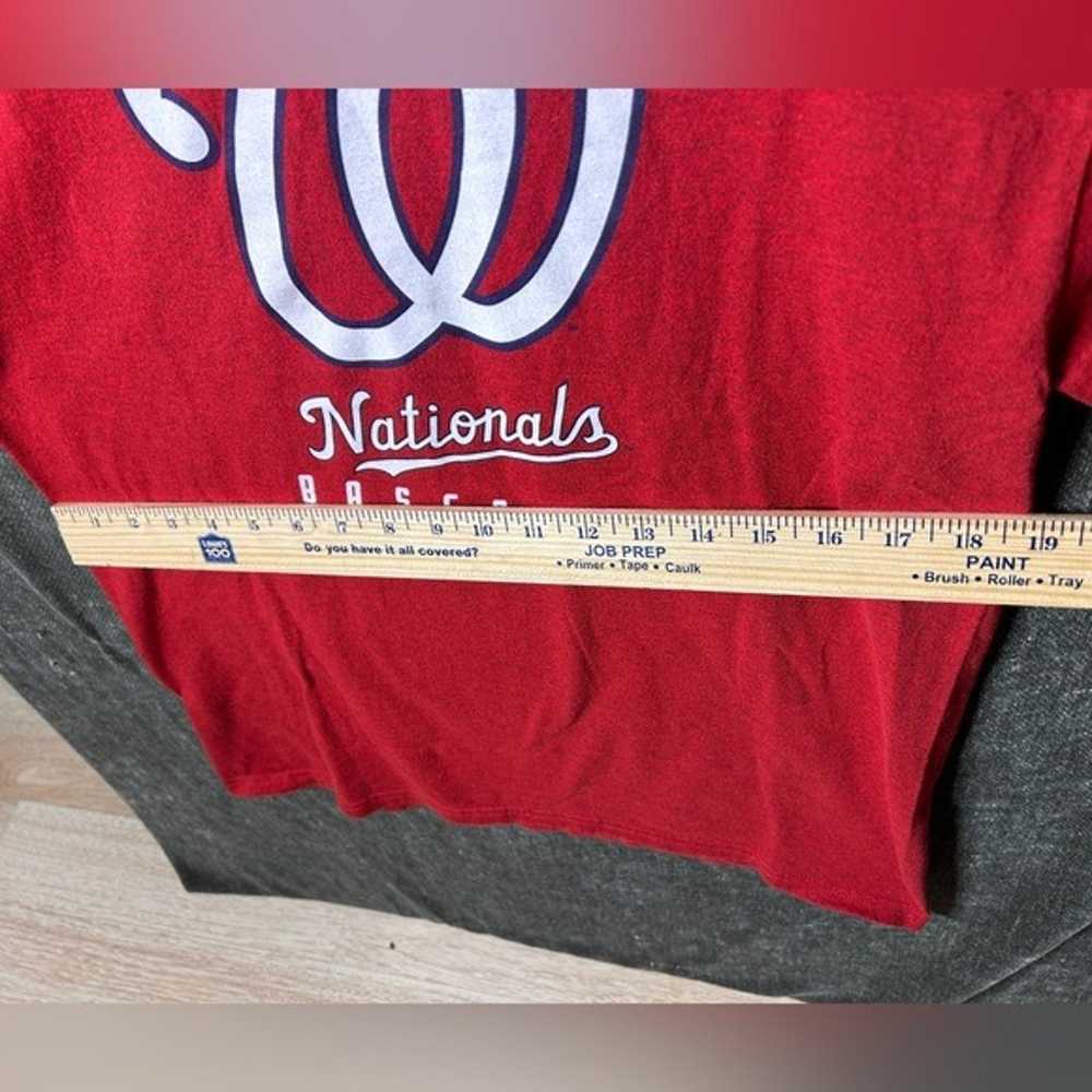 Washington Nationals Red T-shirt - Size Medium - image 4
