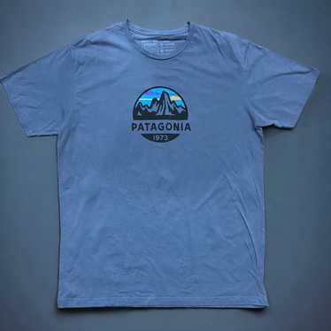 Patagonia Organic Cotton Machine Blue Mountain Lo… - image 1