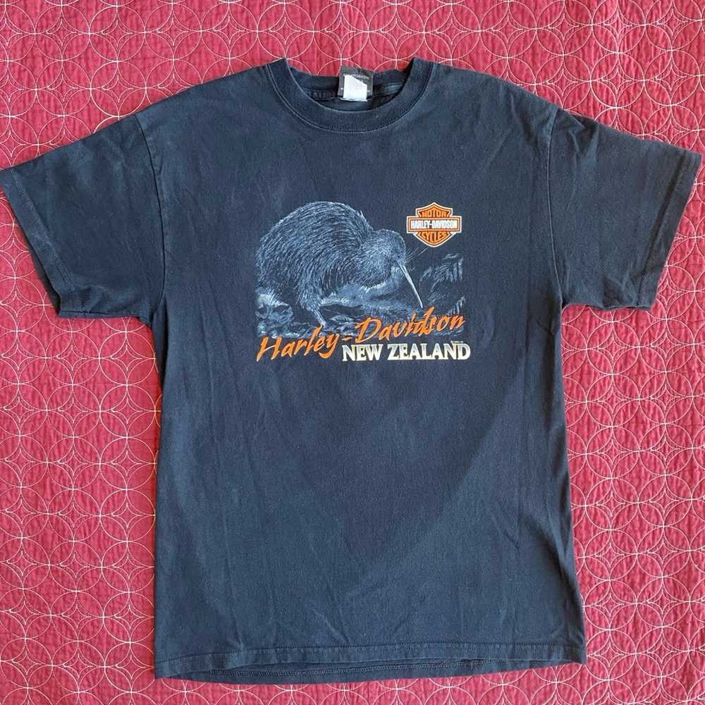 Vintage 2003 Harley Davidson New Zealand Shirt Si… - image 1