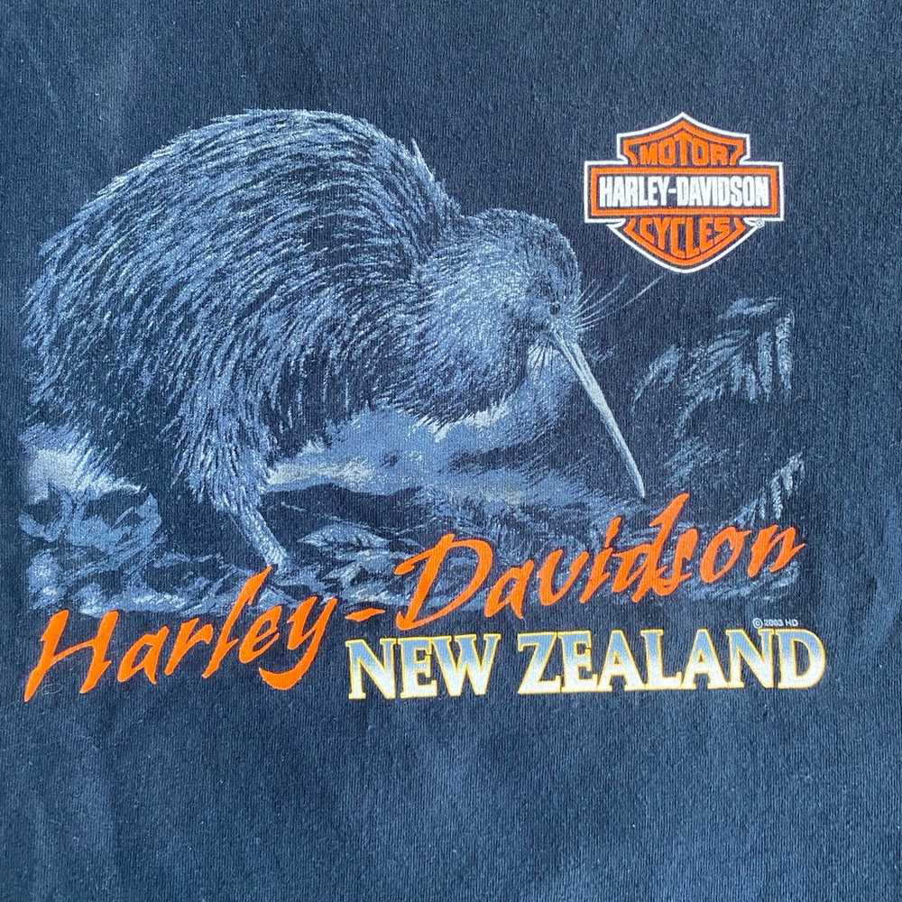 Vintage 2003 Harley Davidson New Zealand Shirt Si… - image 3