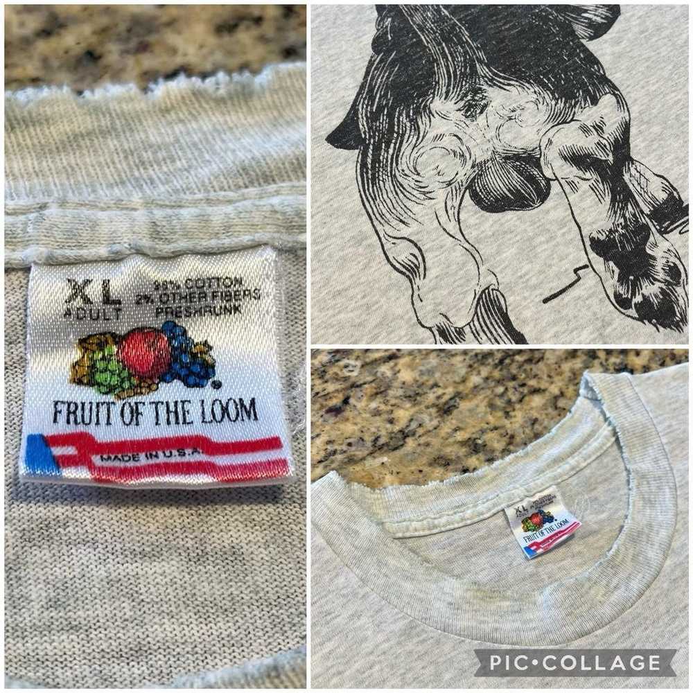 Vintage 90s Fruit of the Loom Coming & Going Dog … - image 4