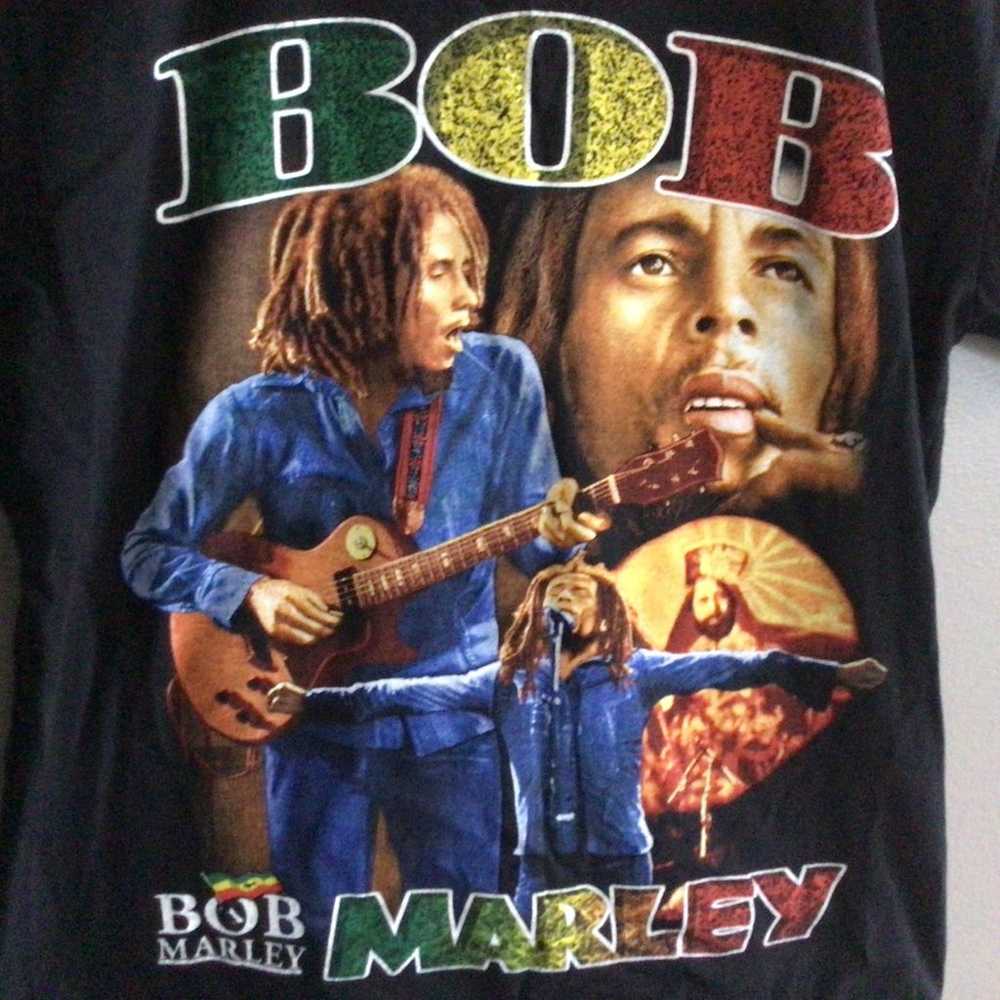 Bob Marley Colorful 1990’s Vintage T-Shirt (Size … - image 5