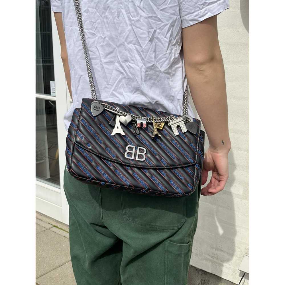 Balenciaga Bb chain leather clutch bag - image 2