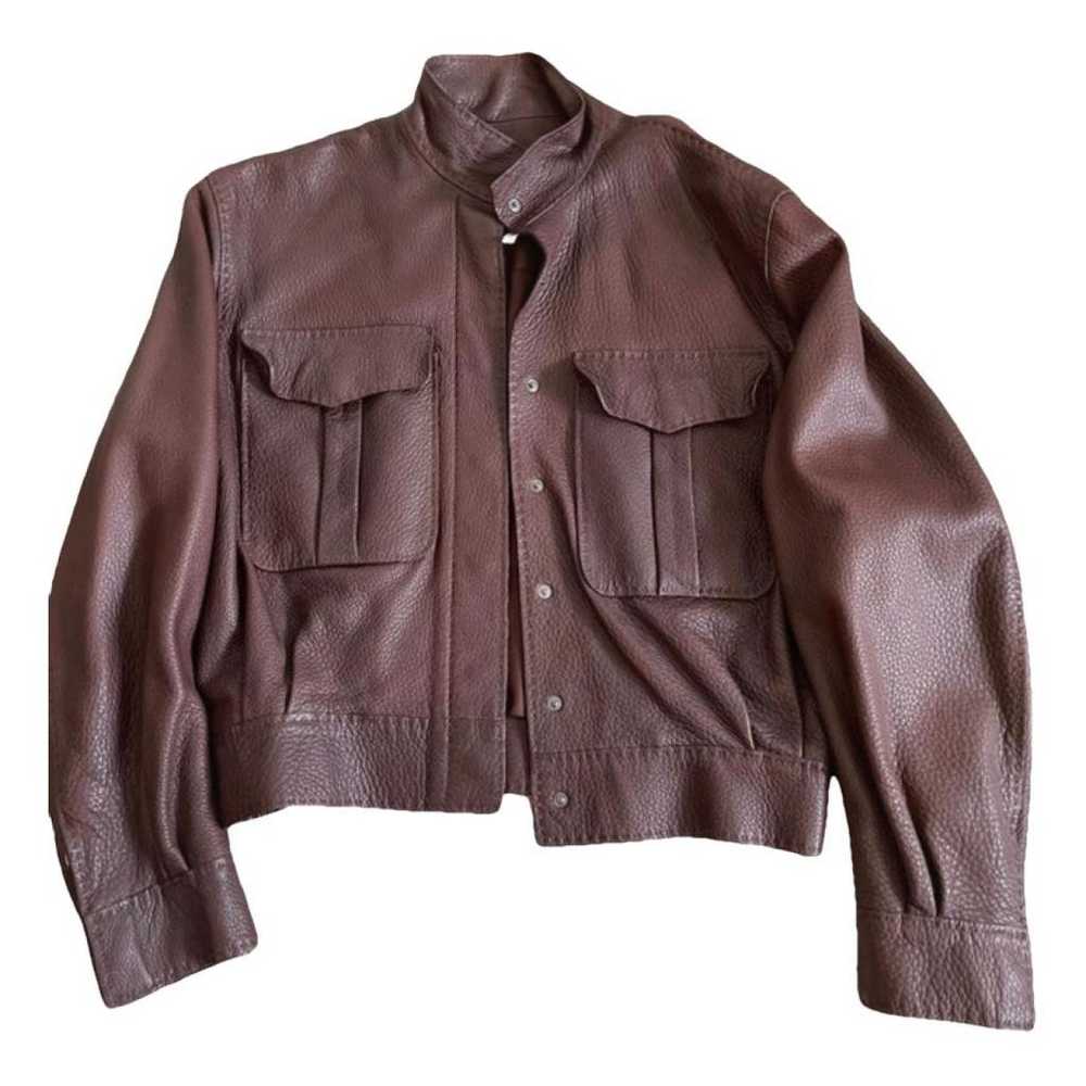 Hermès Leather biker jacket - image 1