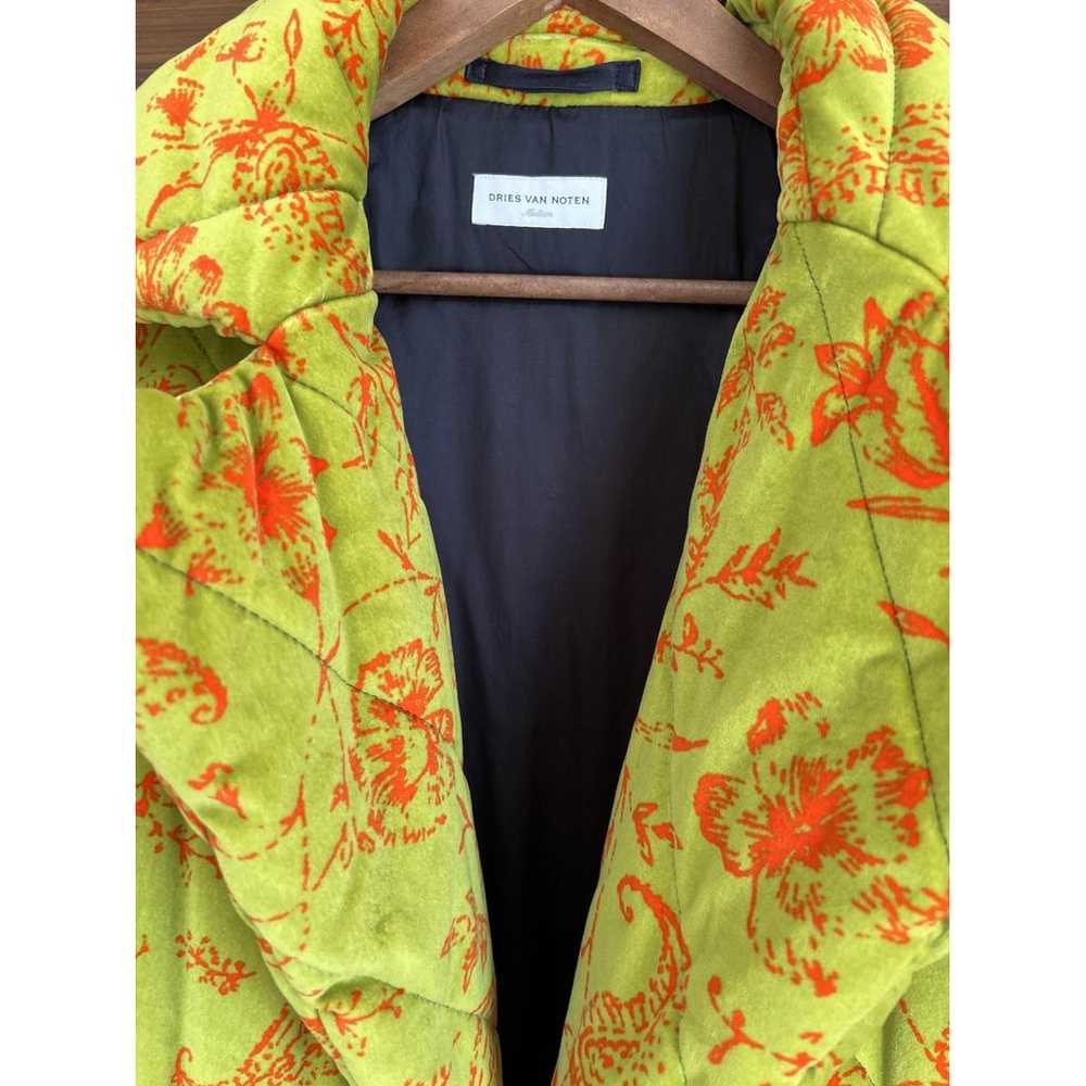関税込*Dries Van Noten クラッシュプリセ スリーブレスコート DRIES VAN NOTEN CALBAR SHIRT ¥122,100 サイズS着用 (model