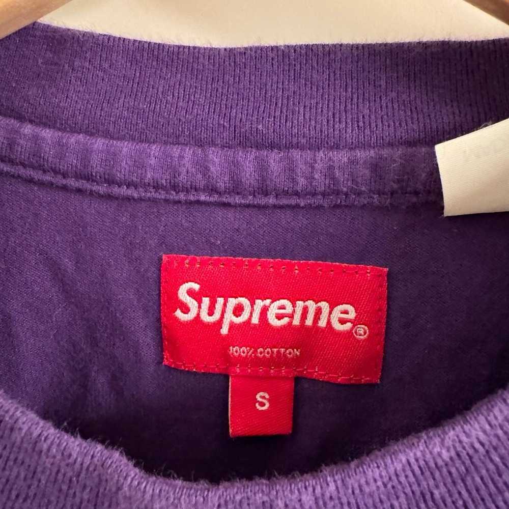 Supreme Small Box Logo Purple Long Sleeve Size Sm… - image 3