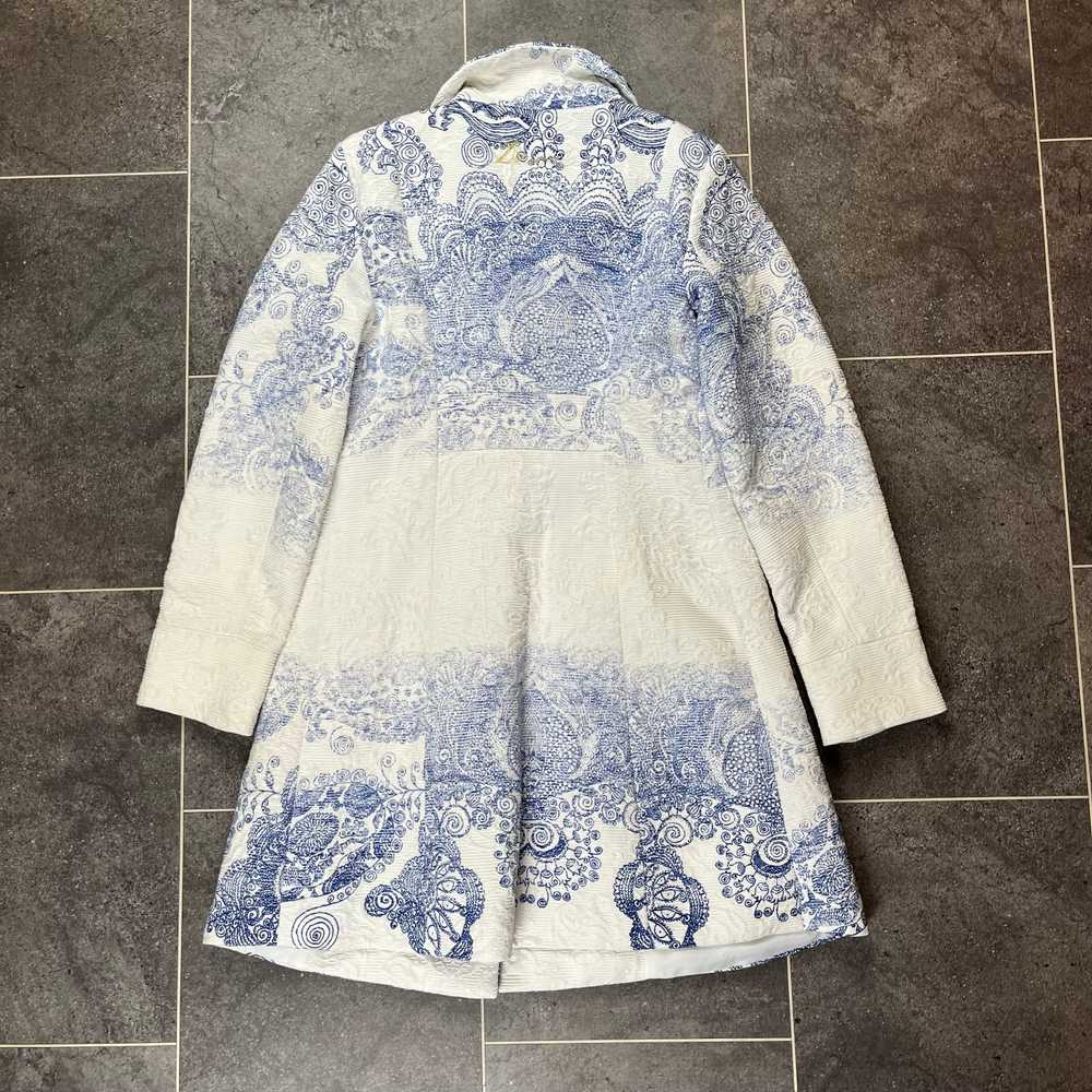 Desigual Long Over Coat Pattern Asian Style Jacke… - image 6