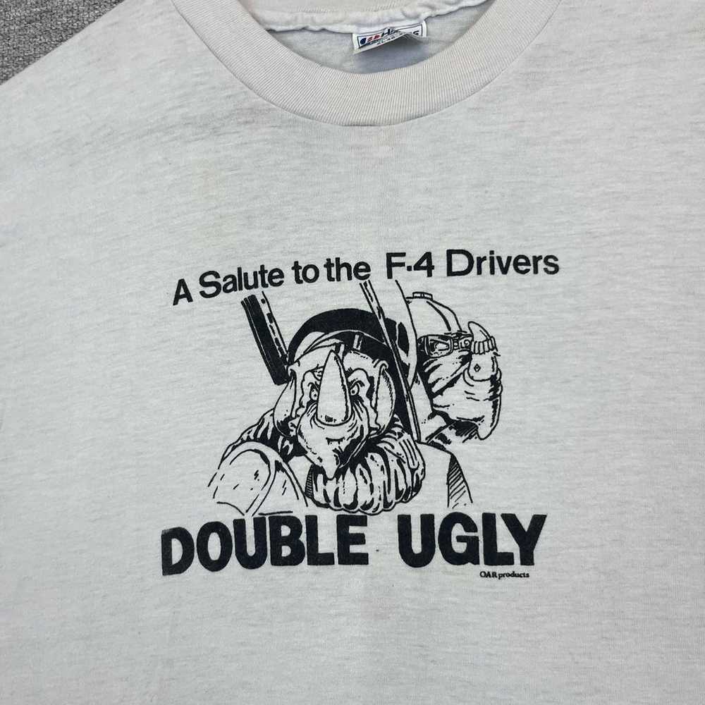 vintage 1980s hanes fifty-fifty salute to f4 driv… - image 3