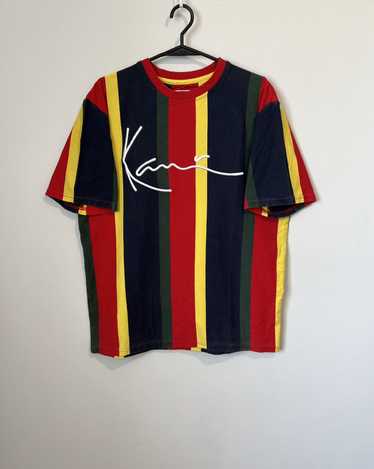 Karl Kani Tshirt Karl Kani big logo striped baggy