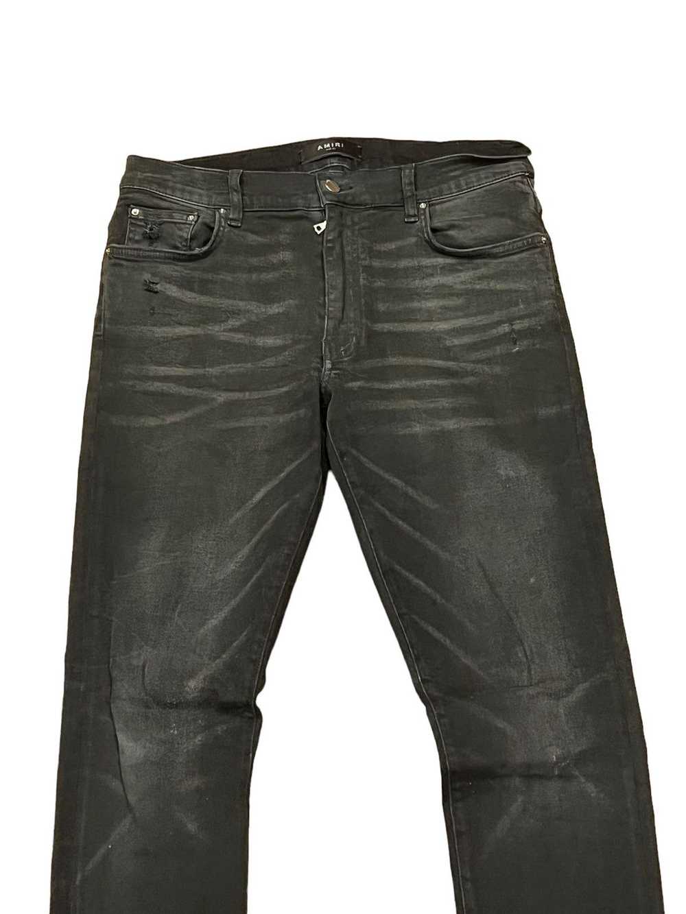 Amiri Amiri Mens Black Stack Skinny Denim Jeans - image 2