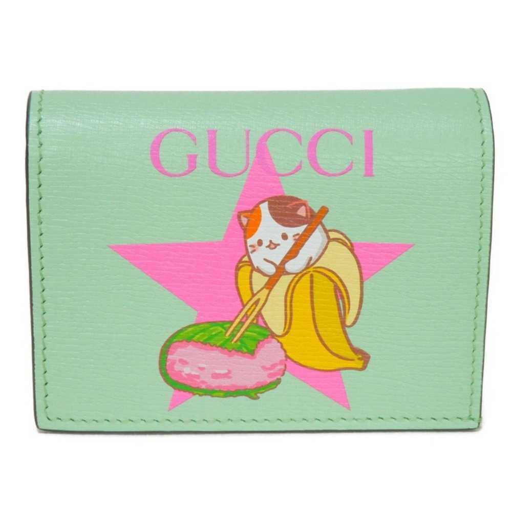 Gucci GUCCI Bi-fold wallet Bananya compact banana… - image 1