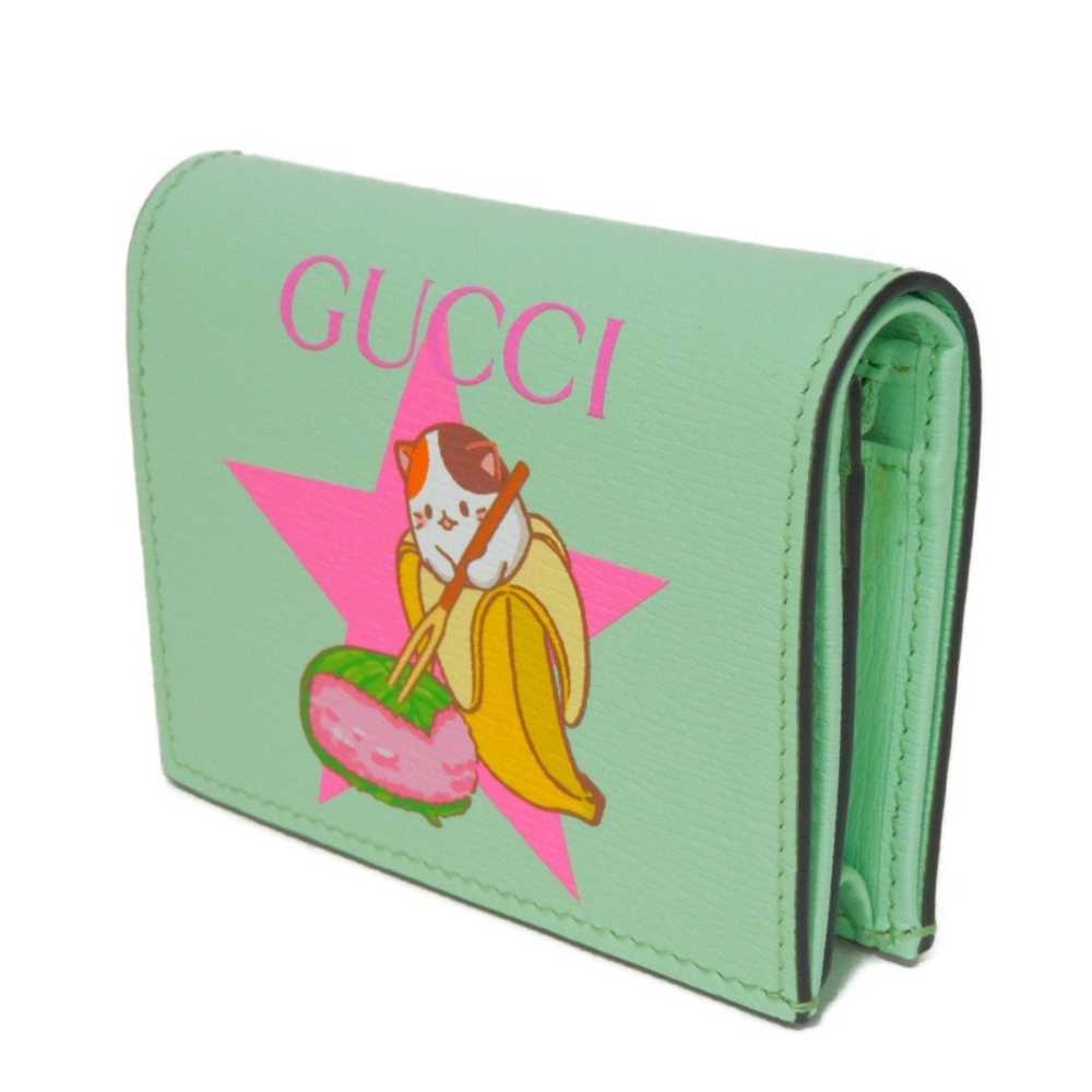 Gucci GUCCI Bi-fold wallet Bananya compact banana… - image 2