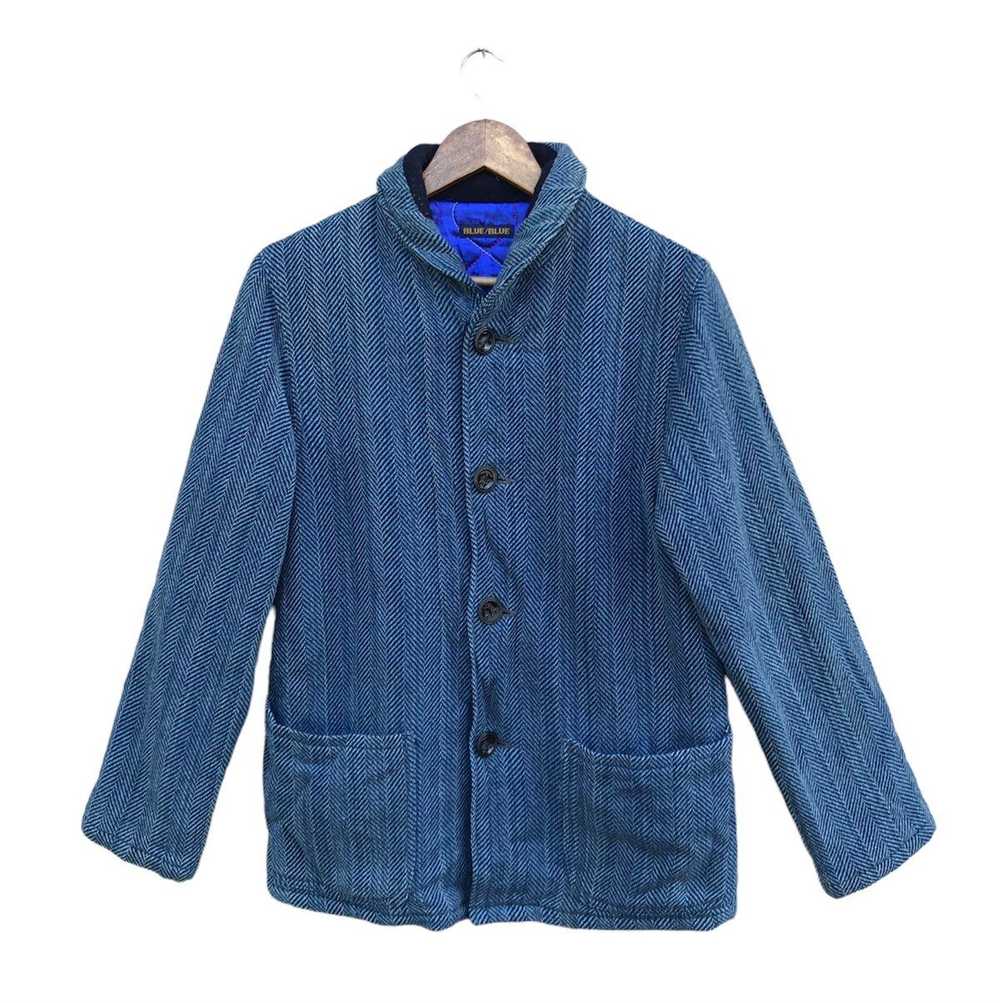 Blue Blue Japan × Cashmere & Wool × Indigo VINTAG… - image 1