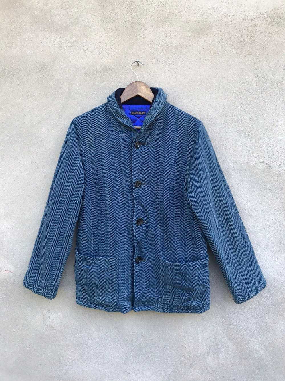 Blue Blue Japan × Cashmere & Wool × Indigo VINTAG… - image 2