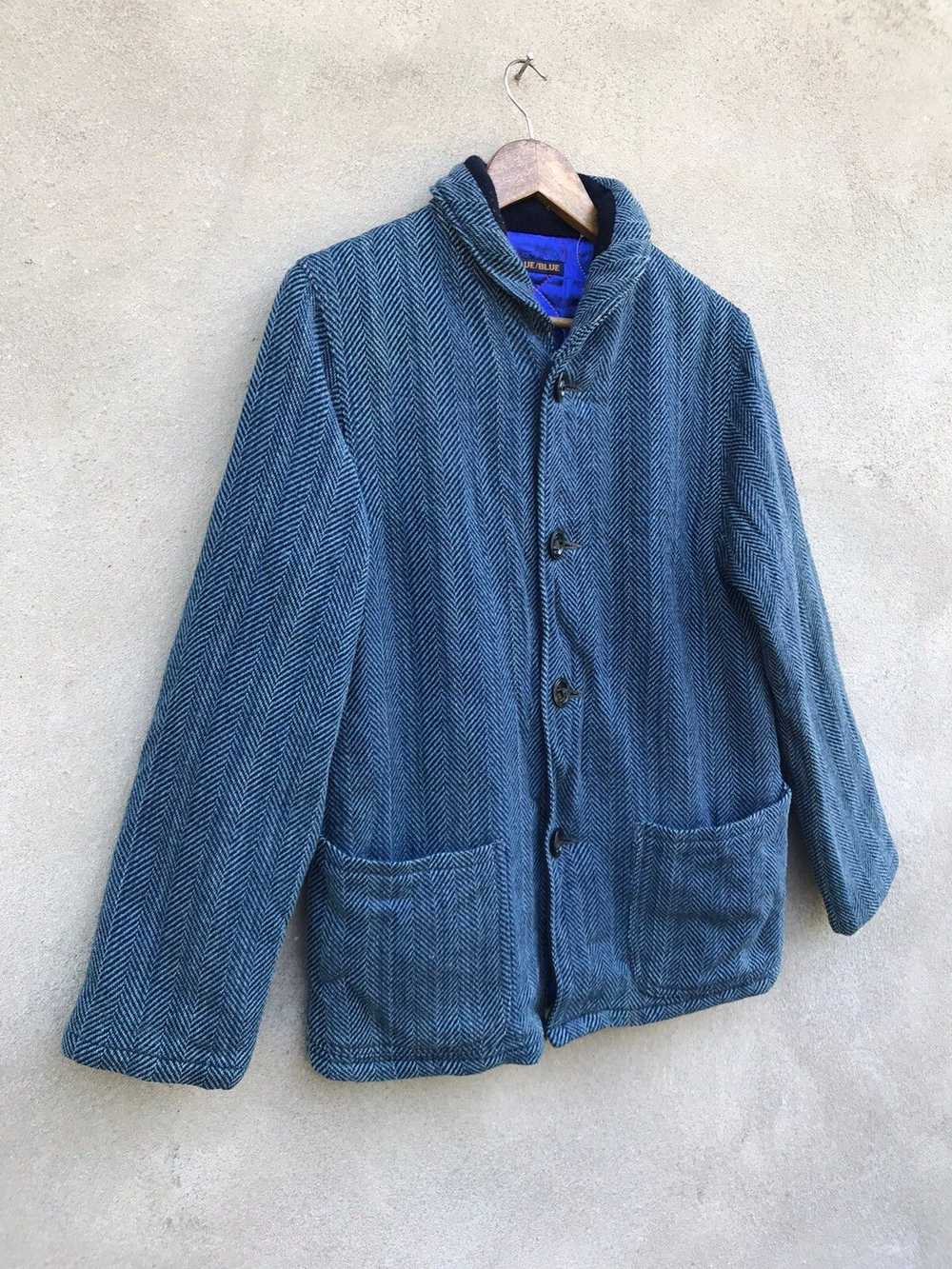 Blue Blue Japan × Cashmere & Wool × Indigo VINTAG… - image 4