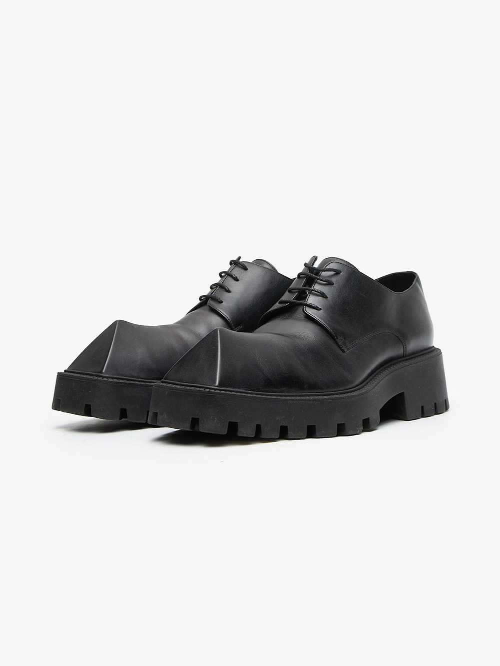Balenciaga Black Rhino Leather Derby Shoes - image 2