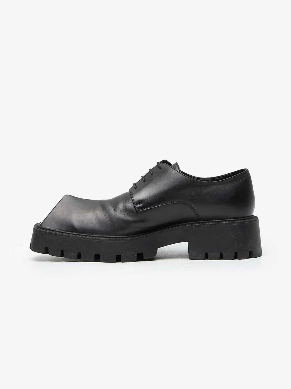 Balenciaga Black Rhino Leather Derby Shoes - image 3
