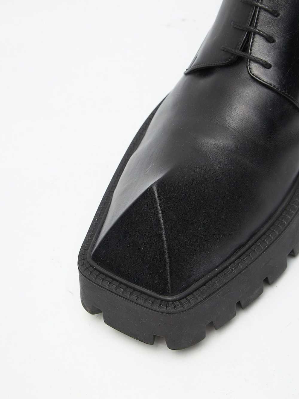 Balenciaga Black Rhino Leather Derby Shoes - image 4