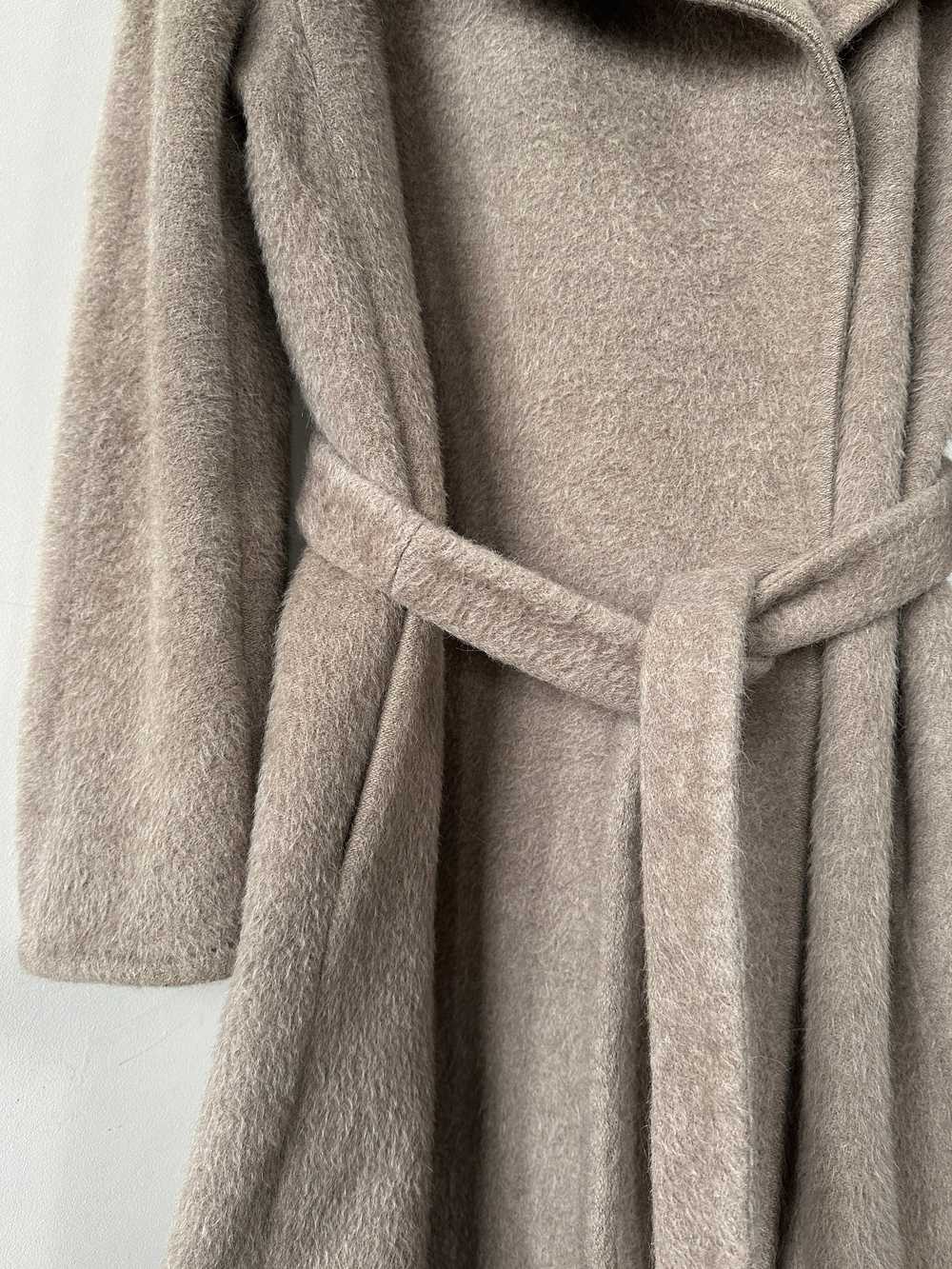 Max Mara Alpaca Wool Belted Wrap Coat - S/M - image 7