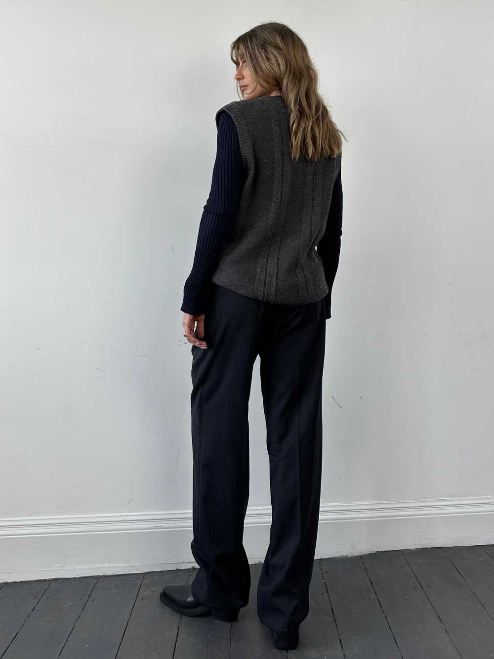 Burberry Pure Wool Straight Leg Pleated Trousers … - image 5