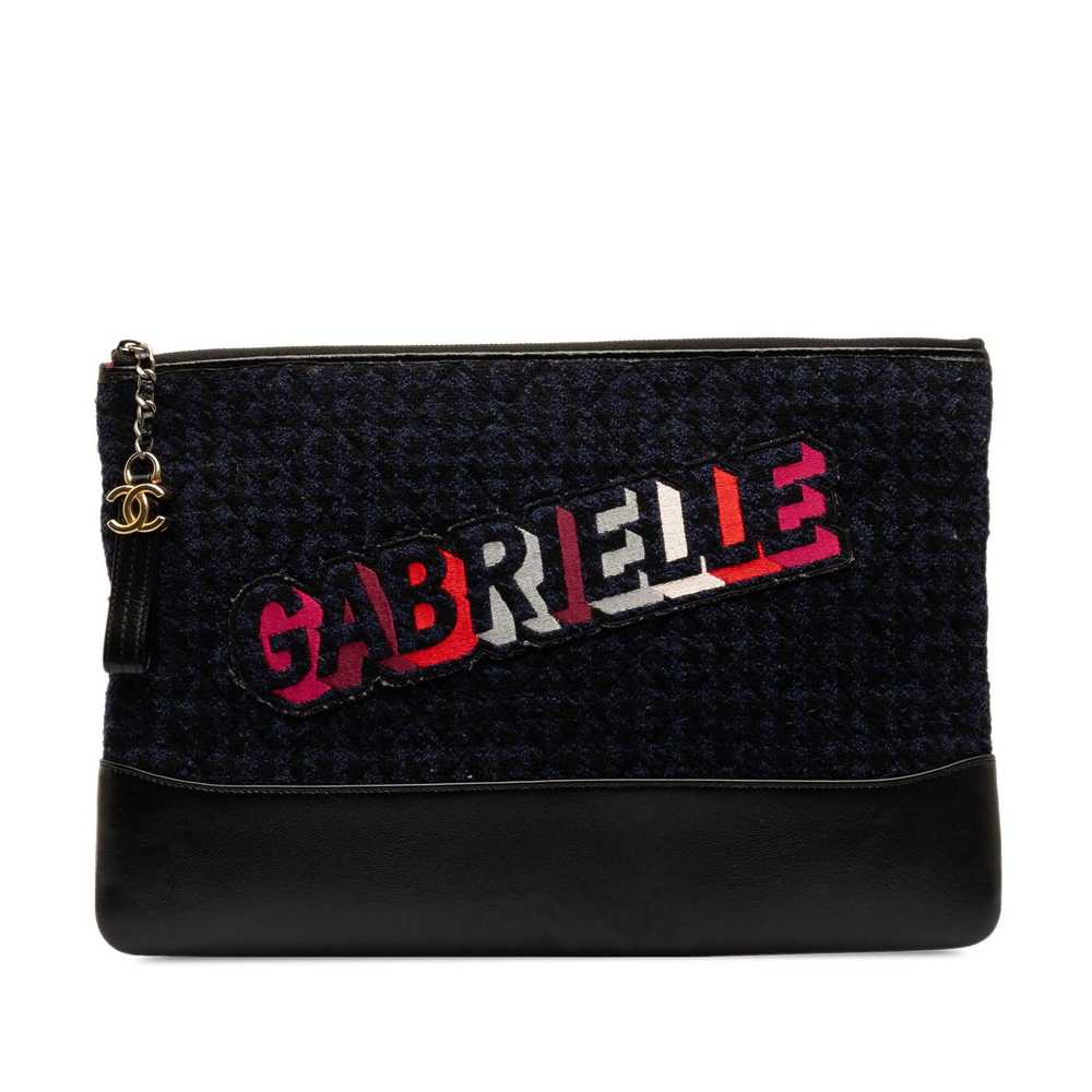 Chanel CHANEL Tweed Gabrielle Clutch Bag - image 1