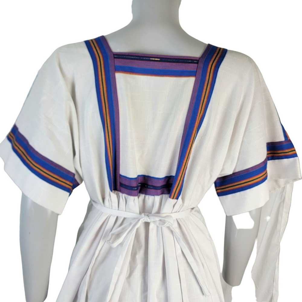 Vintage Vintage 70s Bohemian Midi Dress Women Lar… - image 10