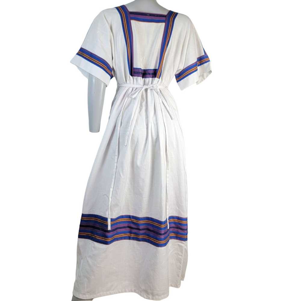 Vintage Vintage 70s Bohemian Midi Dress Women Lar… - image 4