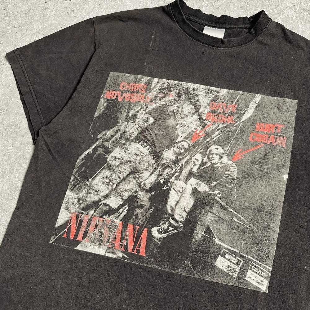 Nirvana × Vintage Vintage Bootleg Nirvana 90’s Ba… - image 2