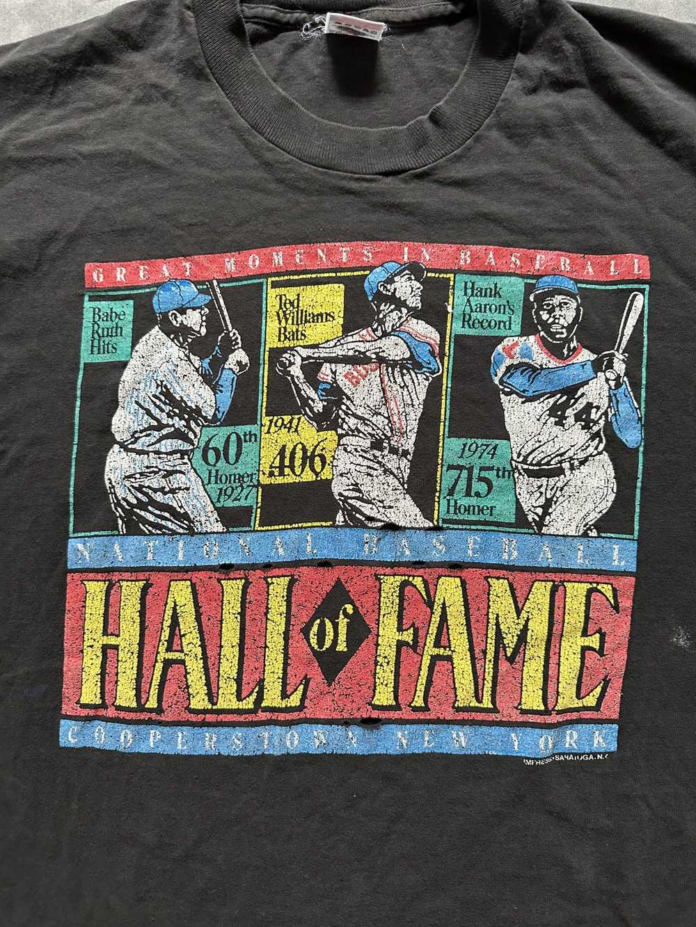 Vintage Vintage Hall of Fame Baseball T-Shirt Rut… - image 2