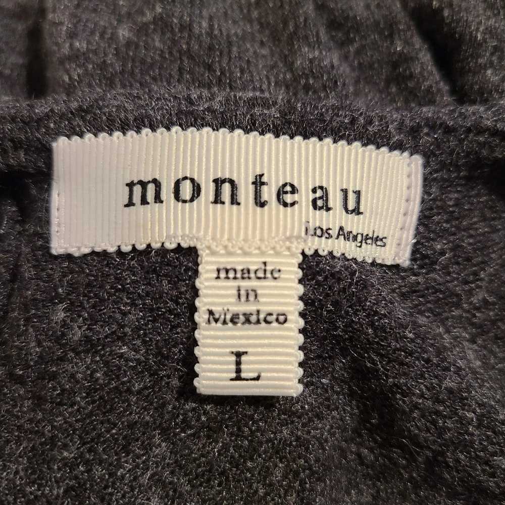 Designer Monteau Los Angeles Gray Sweater Dress S… - image 3