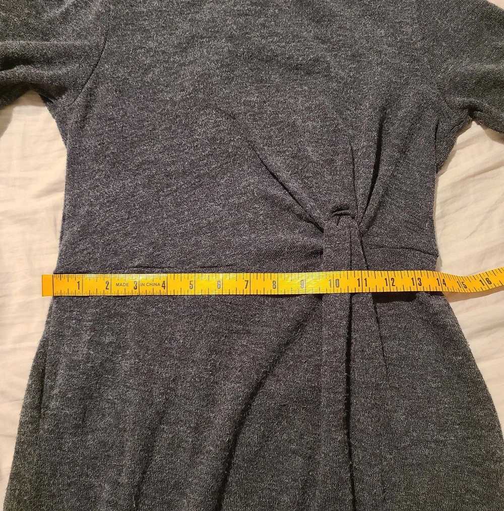 Designer Monteau Los Angeles Gray Sweater Dress S… - image 5