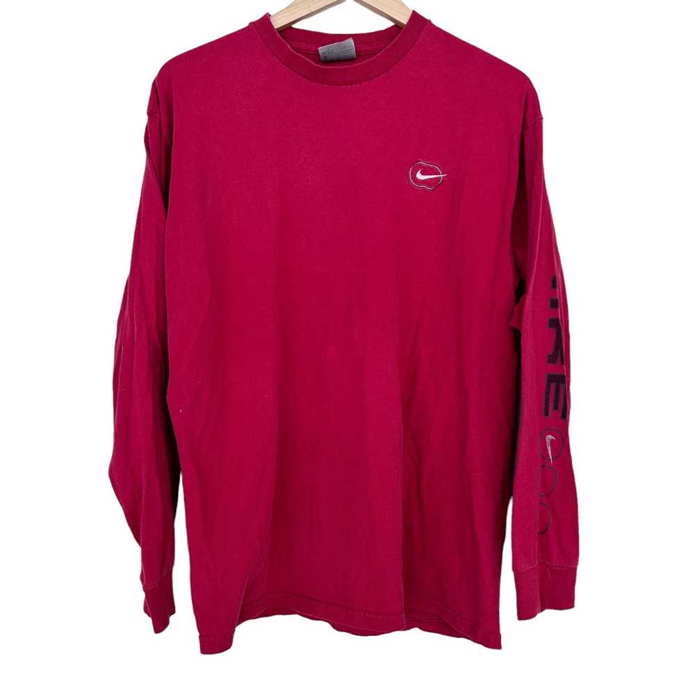Nike Vintage Nike Red Long Sleeve Shirt Sz L - image 10