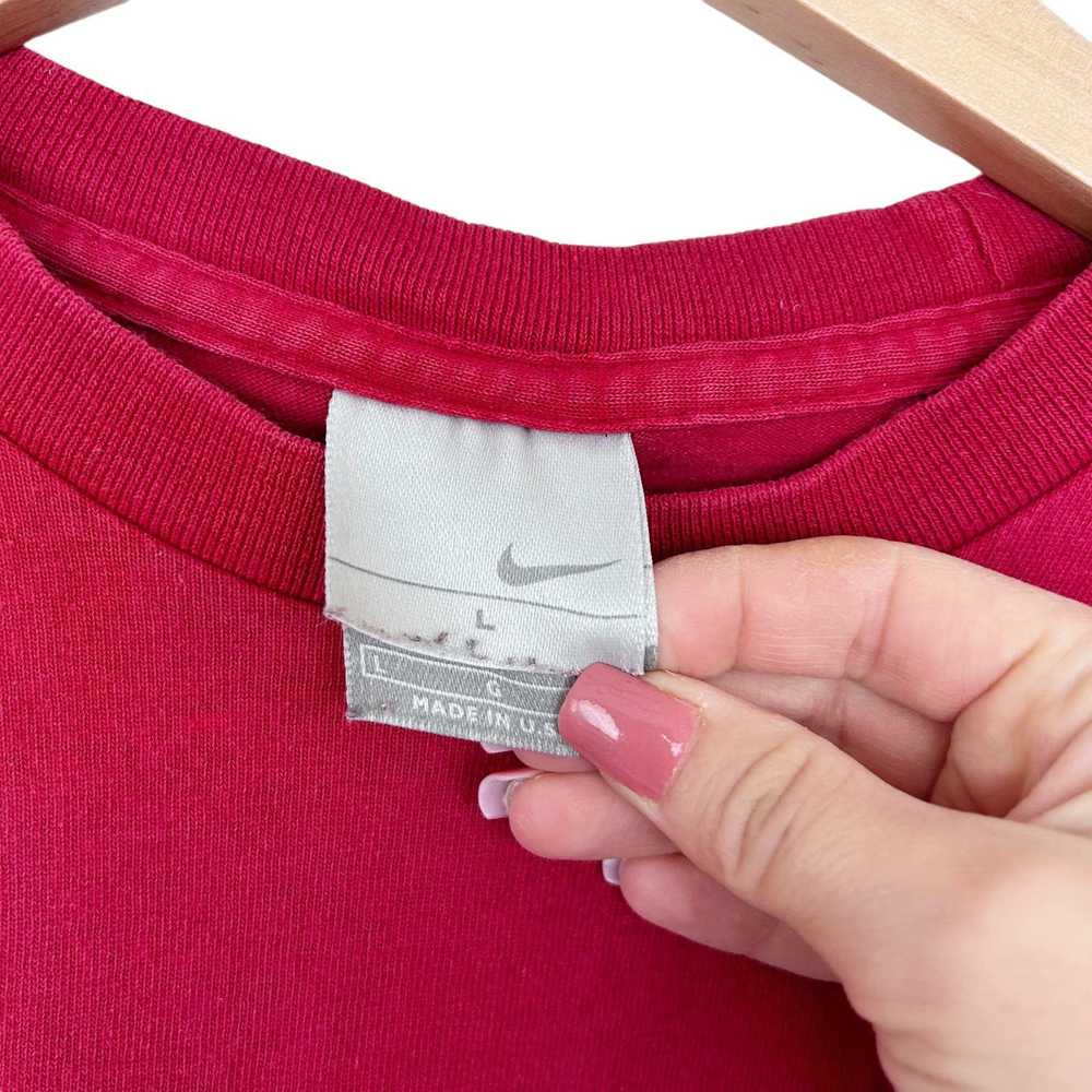 Nike Vintage Nike Red Long Sleeve Shirt Sz L - image 2