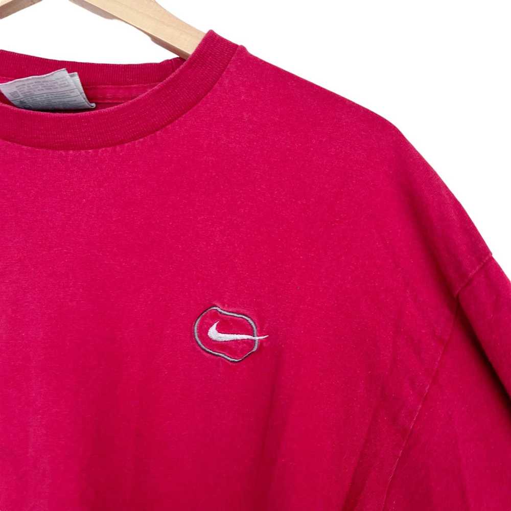 Nike Vintage Nike Red Long Sleeve Shirt Sz L - image 3