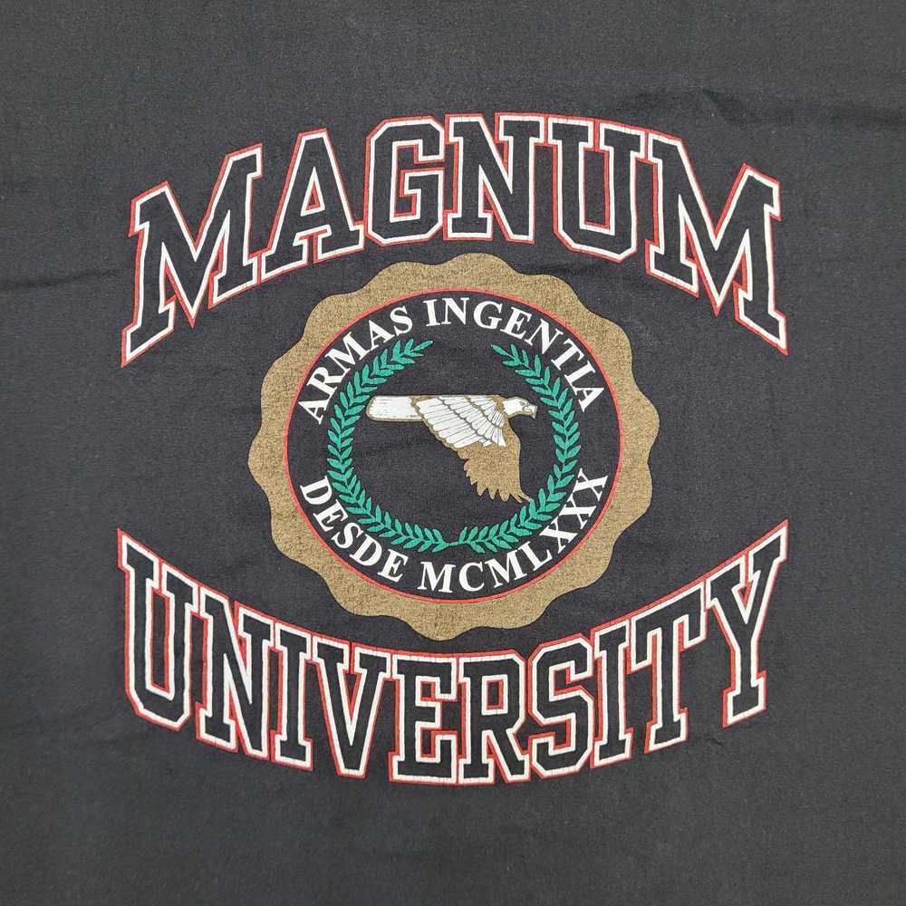 Hanes Vintage 90s Magnum-University Shirt 2XL 25x… - image 3