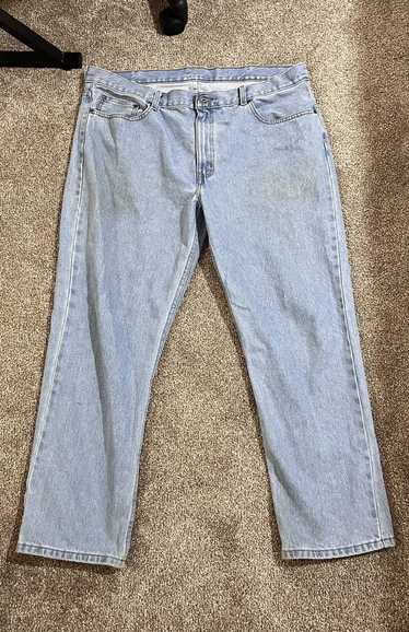 Streetwear THRIFTED BAGGY UNBRANDED BLUE JEANS