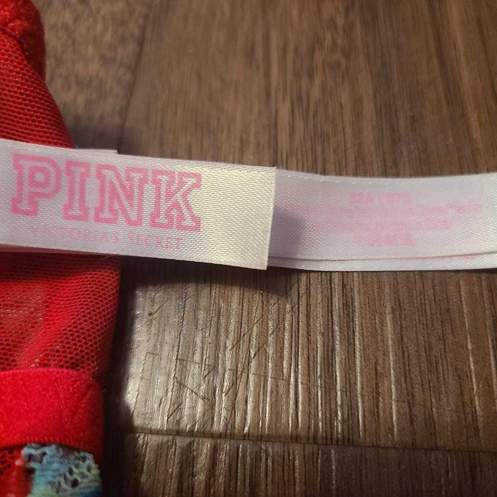 Designer PINK Victoria’s Secret Red Lace Floral F… - image 6