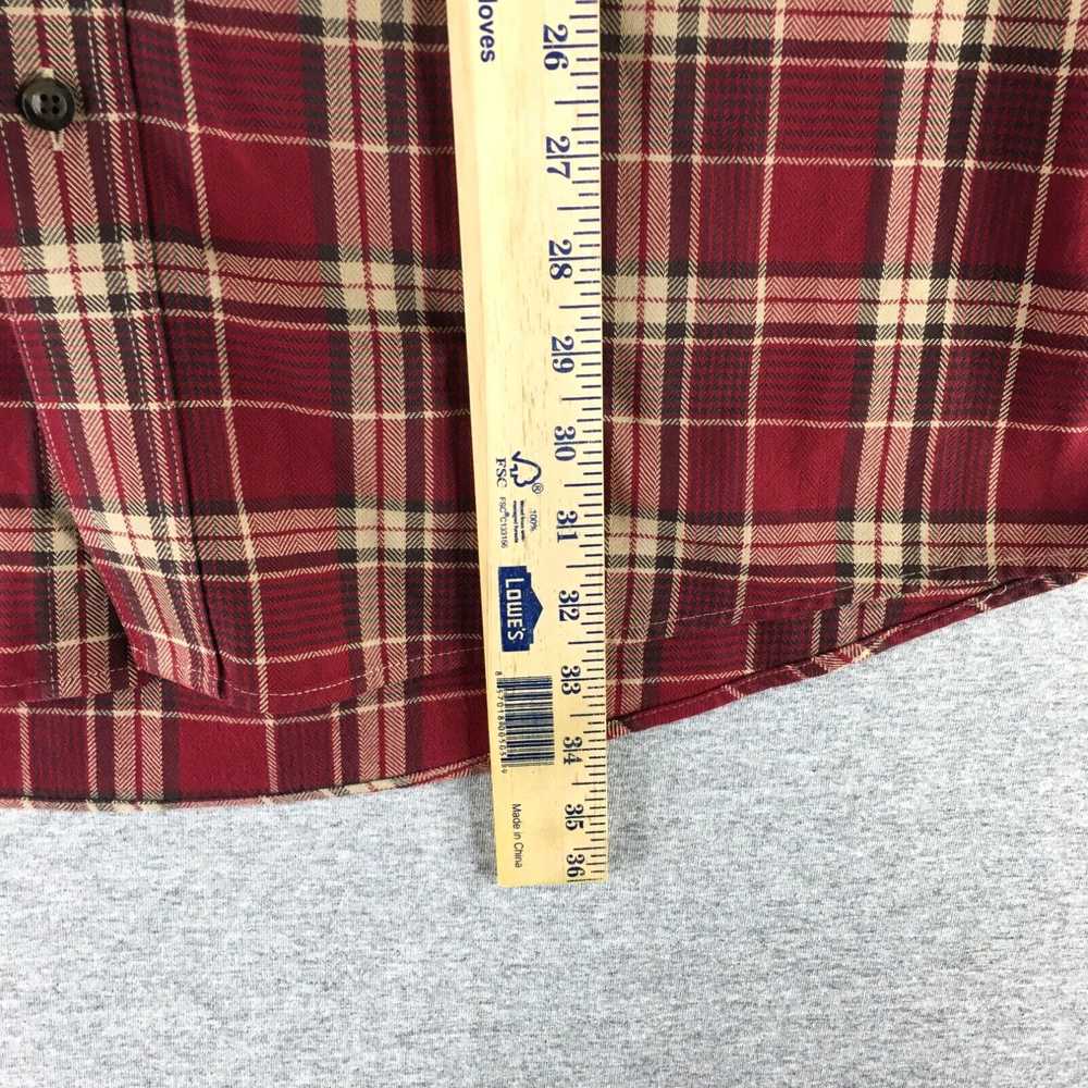 Vintage LL Bean Shirt Mens Large Tall Flannel Pla… - image 3
