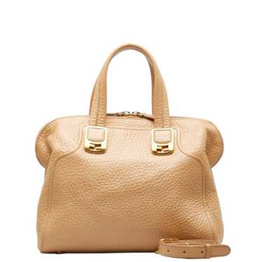 FENDI Chameleon Handbag Shoulder Bag 8BL114 Beige… - image 1
