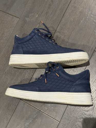 Filling Pieces Filling Pieces Quilted Navy Low Top
