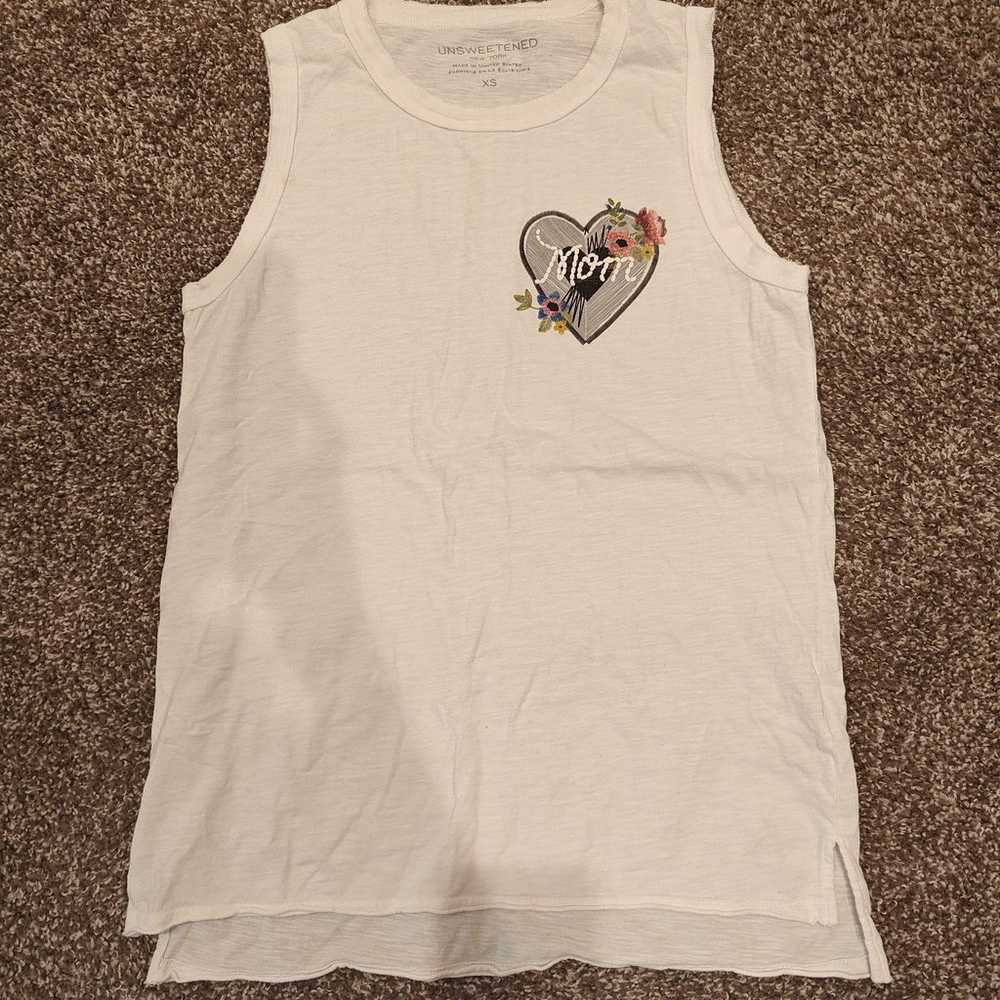 Unsweetened New York muscle tank top xs s - image 3