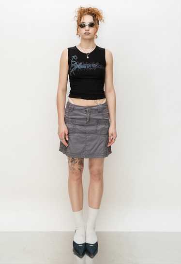 Vintage Y2K iconic skater girl cargo mini skirt i… - image 1