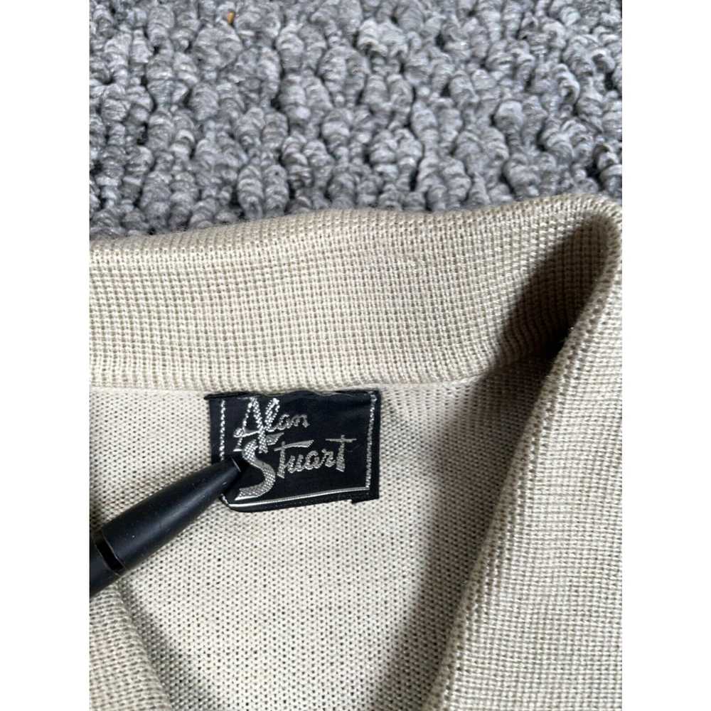 Etro VTG Alan Stuart Leather Trim Zip Sweater Adu… - image 3